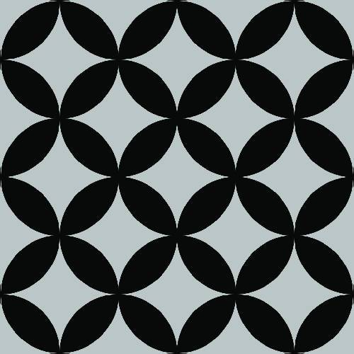 Geometric Diamond Petal Pattern - Adhesive-Backed Stencil supplies FloorMaps Inc. Positive