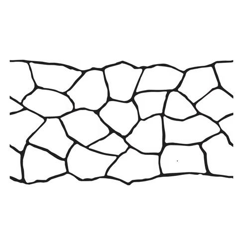 Bushrock - Concrete Stencil Decorative Concrete Impressions