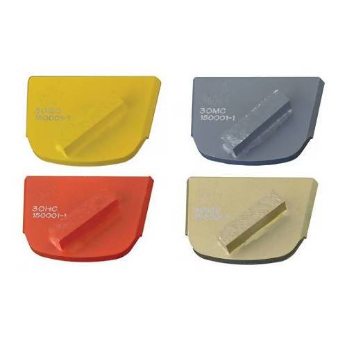 X-Series - Quick Change - Trapezoid Pad with One Rectangular Segment Tooling for Concrete Concrete Polishing HQ Choose Grit Choose Concrete Hardness