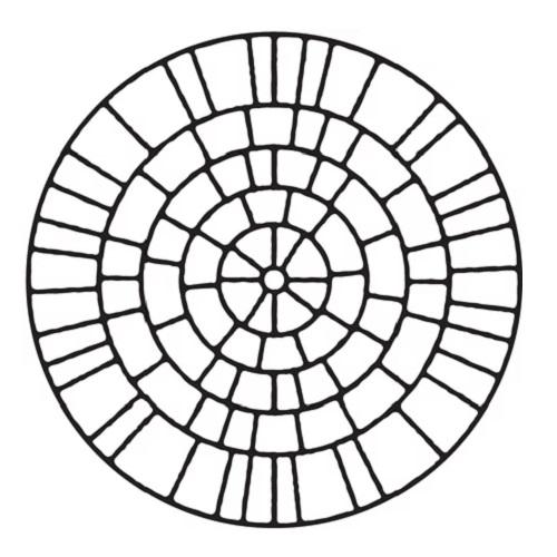 Cobble Circle - Concrete Stencil Decorative Concrete Impressions