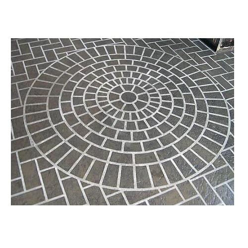 Cobble Circle - Concrete Stencil Decorative Concrete Impressions