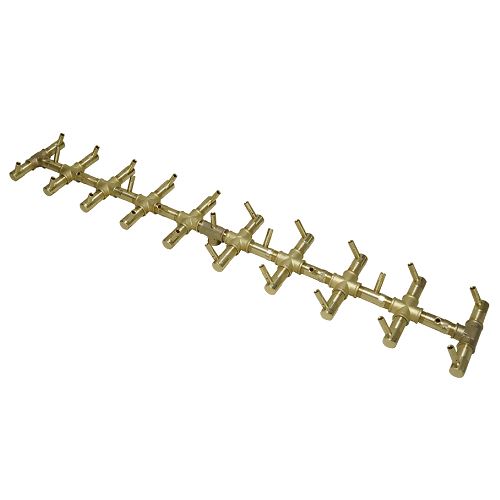 290K BTU 36 7/8" x 5 7/8" Tree-Style Brass Burner for Firepits Warming Trends