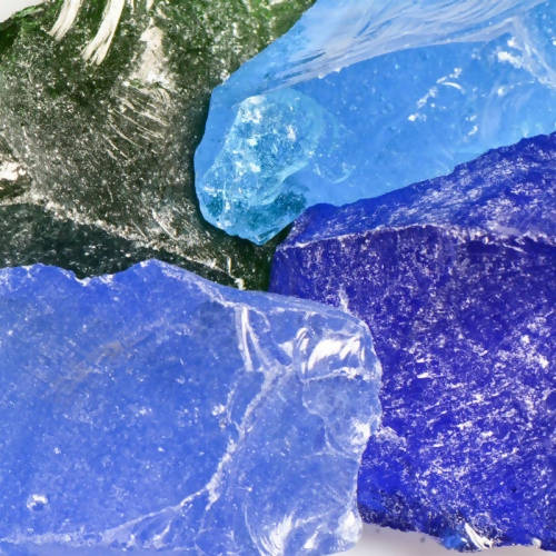 River Mix Landscape Glass American Specialty Glass 1 Pound Large