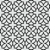 Spanish Floral Tile Pattern - Adhesive Backed Stencil supplies FloorMaps Inc. Positive 