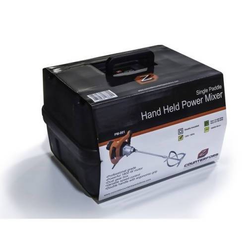 Single Paddle Hand Held Power Mixer Concrete Countertop Solutions