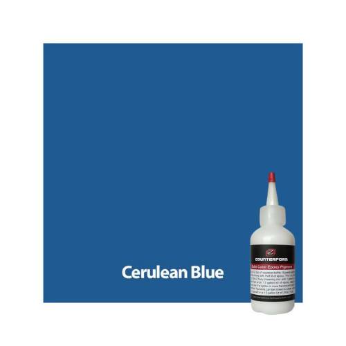 Solid Color Epoxy Pigment Concrete Countertop Solutions Cerulean Blue