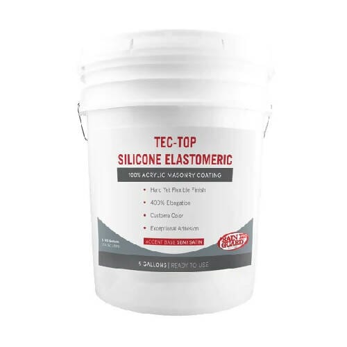 Tec-Top Silicone Elastomeric Rainguard Pro 5 Gallon Accent Base Semi-Satin