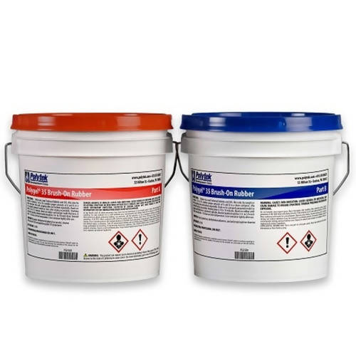 Polygel® Brush-On 35 Rubber Polytek Development Corp 16-lb kit