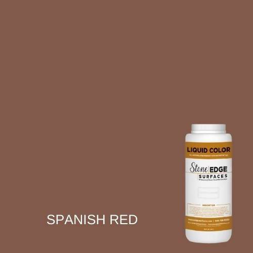 Liquid Color Pigments - 32 oz Stone Edge Surfaces Spanish Red