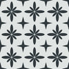 Floral Star Tile Pattern - Adhesive-Backed Stencil supplies FloorMaps Inc. Positive 