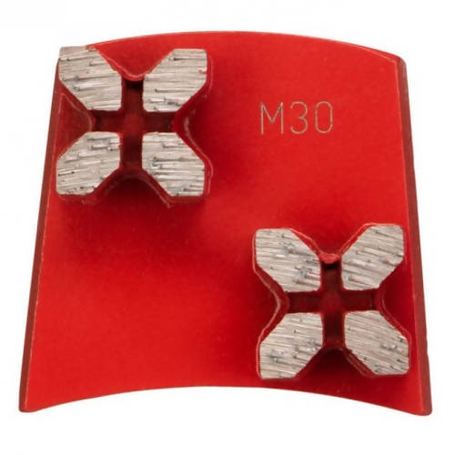 Fast Change - Double X Segments Syntec Diamond Tools Medium (Red) 30 to 40 Grit