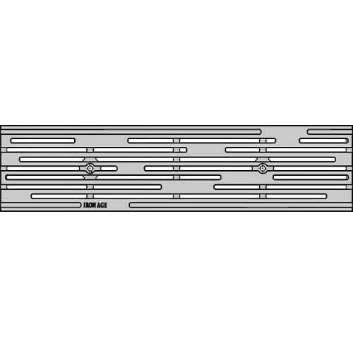 6" x 24" Rain Trench Grate (Heel Proof) Iron Age Designs