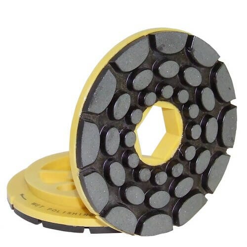 Twincur GEM - Polishing Wheel for Straight and Beveled Edge of All Stones Alpha Professional Tools 5" 100-Grit