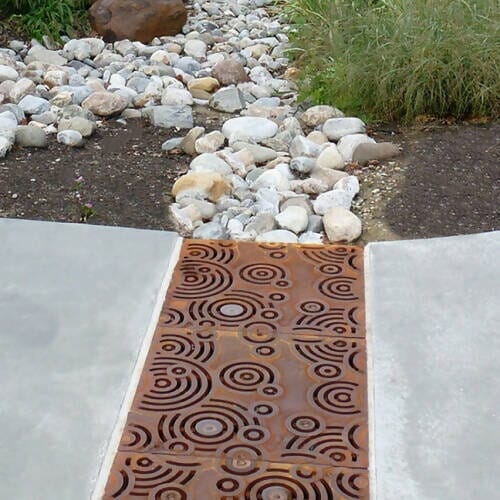 24" x 24" Oblio Catch Basin Iron Age Designs