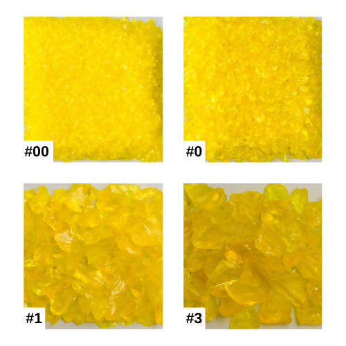 Chunky Yellow Terrazzo Glass American Specialty Glass