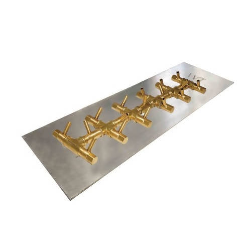 170K BTU 22" x 5.25" Tree-Style Brass Burner for Firepits Warming Trends