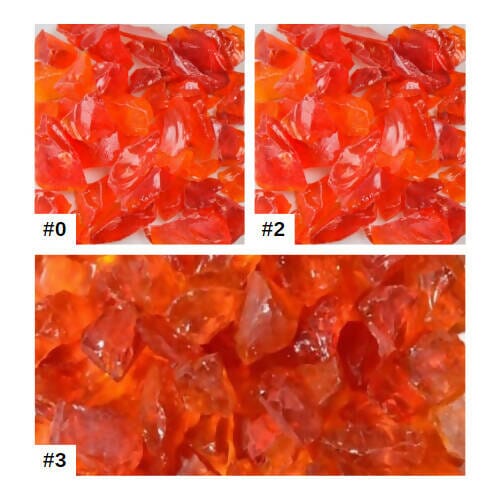Chunky Orange Terrazzo Glass American Specialty Glass