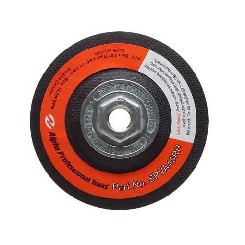 PVA VP Style - Versatile, High-Speed Dry Polishing System for Stone, Metals and Woods - 4 1/2" Alpha Professional Tools 80-Grit (Coarse)