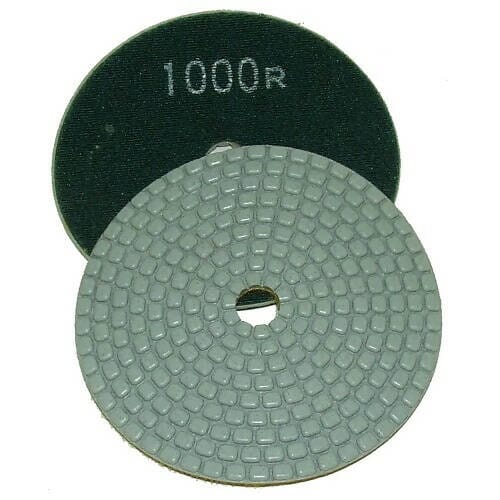 Ceramica Dry Polishing Pads - For Dry Polishing for Natural Stones - 4" Alpha Professional Tools 1000-Grit