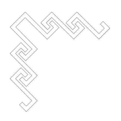 B143 - Flattoo Stencil System - Corner Surface Gel Tek 4"