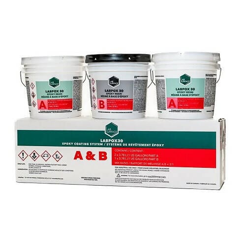 LabPox 30 - High Performance Epoxy - 3 Gallon Kit BDC Equipment & Rental