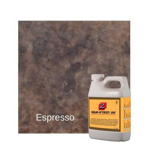 Z Aqua-Stain UV Concrete Countertop Solutions Espresso 1 Quart