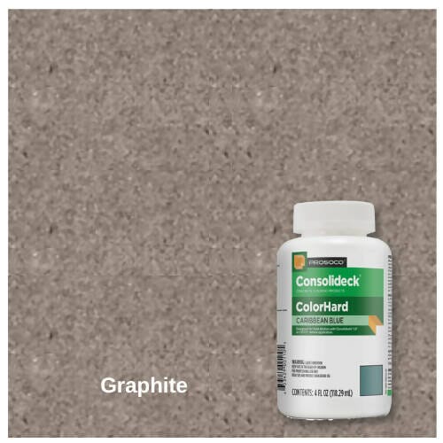 ColorHard - One-Step Color & Hardener for Concrete Floors - 4 oz Prosoco Graphite