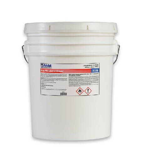Poly PVA Solution Polytek Development Corp 35-lb Unit Green