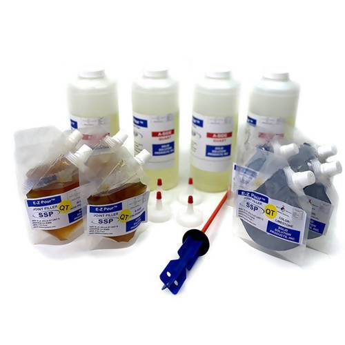 E-Z Pour Joint & Crack Sealant Solid Solution Products 2 Half Gallon Units Choose Color
