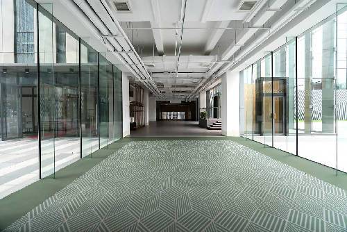 Cube Line Pattern - Adhesive-Backed Stencil supplies FloorMaps Inc.