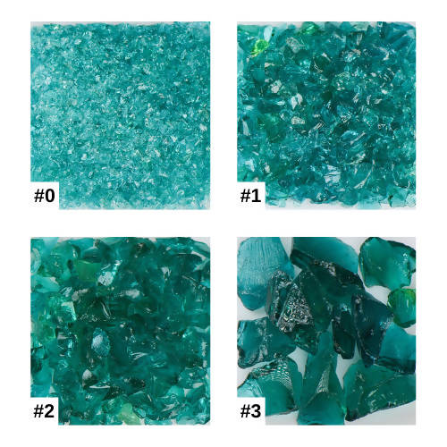 Teal Terrazzo Glass American Specialty Glass