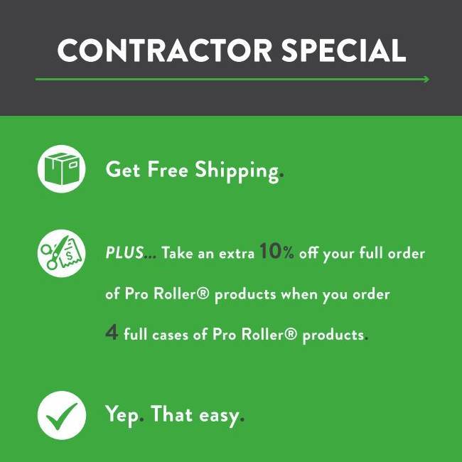 Velour/Mohair Mini Roller 2-Pack - Contractor Pack 12 Count Pro Roller Co.