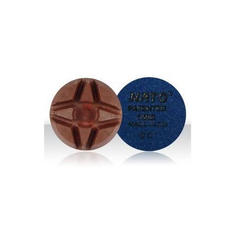 4" Nato Floor Polishing Disc with Velcro for Dry Floors Concrete Polishing HQ 1500-grit
