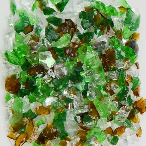 Earthtone Mix Terrazzo Glass American Specialty Glass 1 Pound #1