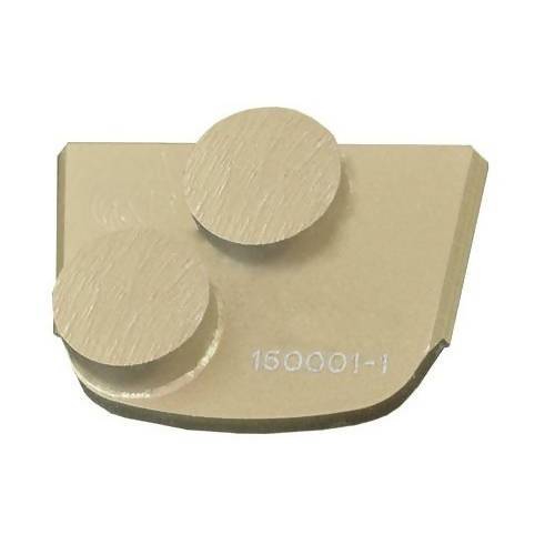X-Series - Quick Change - Trapezoid Double Button Tooling for Concrete Concrete Polishing HQ 6 Gold/Extra Hard