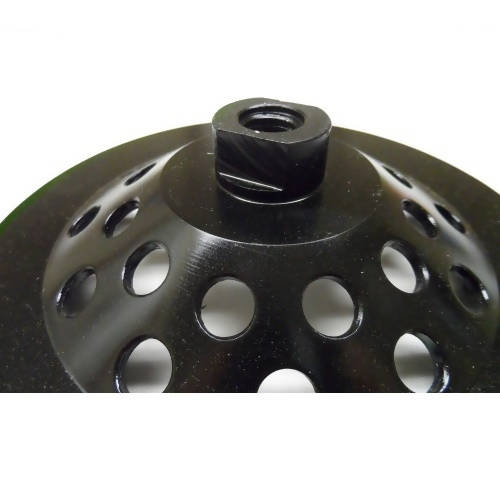7" Long Threaded Arbor 12 Segment Turbo Cup Wheel U.S. Saws