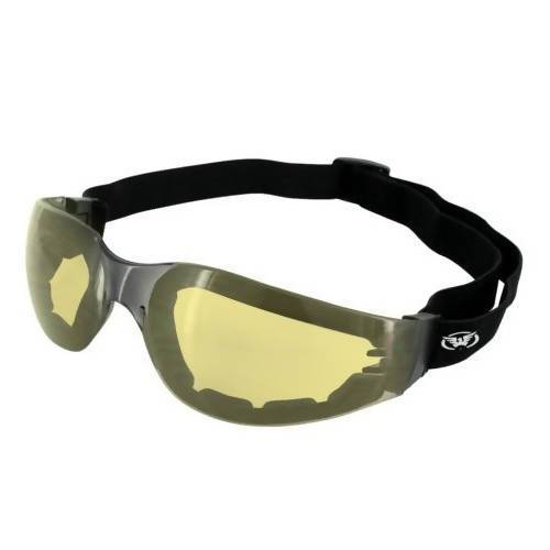 Ideal Safety Goggles with EVA Foam and Black Strap (Pack of 6) Global Vision Eyewear Corp. Yellow Tint