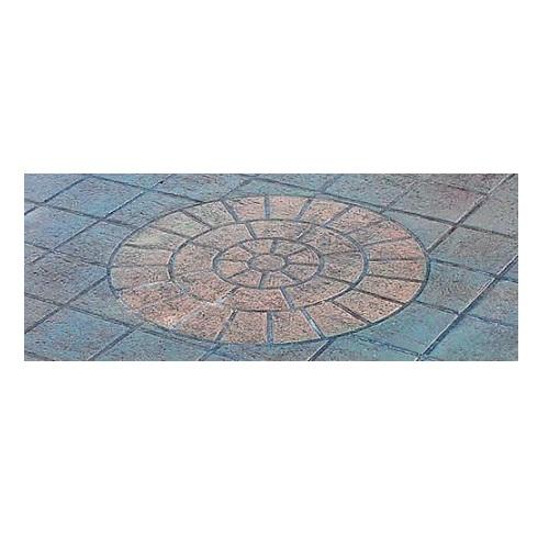 Small Brick Rosette - Concrete Stencil Decorative Concrete Impressions