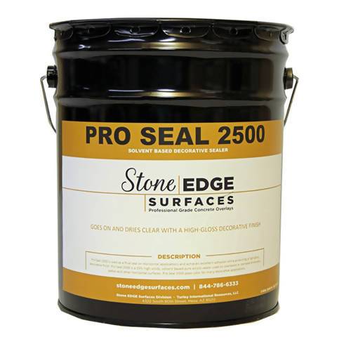 Pro Seal 2500 Solvent-based for Concrete - 5 Gallon Stone Edge Surfaces
