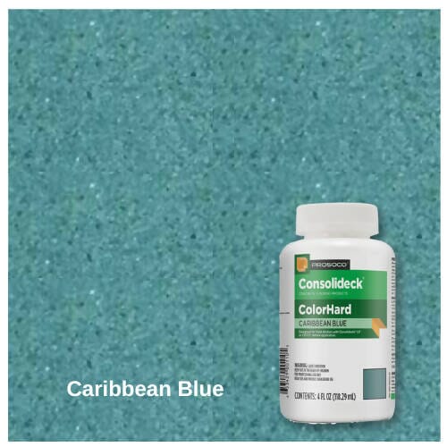 ColorHard - One-Step Color & Hardener for Concrete Floors - 4 oz Prosoco Caribbean Blue