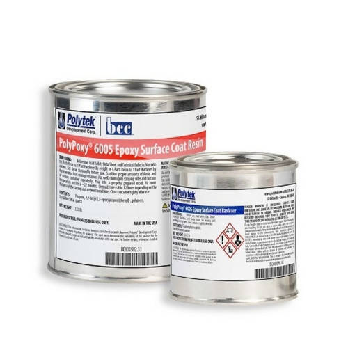 PolyPoxy® 6005 Surface Coat Epoxy Polytek Development Corp 2.75-lb kit