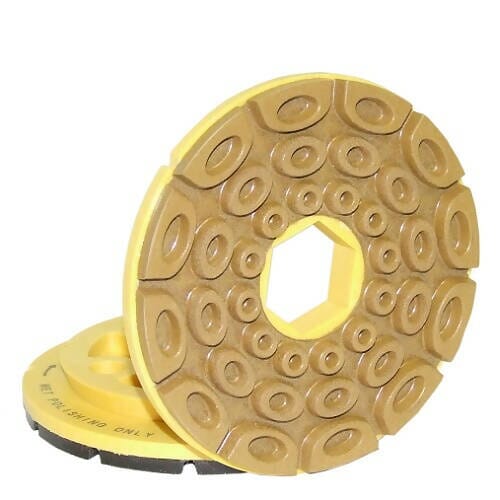 Twincur GEM - Polishing Wheel for Straight and Beveled Edge of All Stones Alpha Professional Tools 5" 2000-Grit