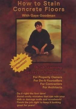 How to Stain Concrete Floors with Gaye Goodman Media Concrete Decor RoadShow