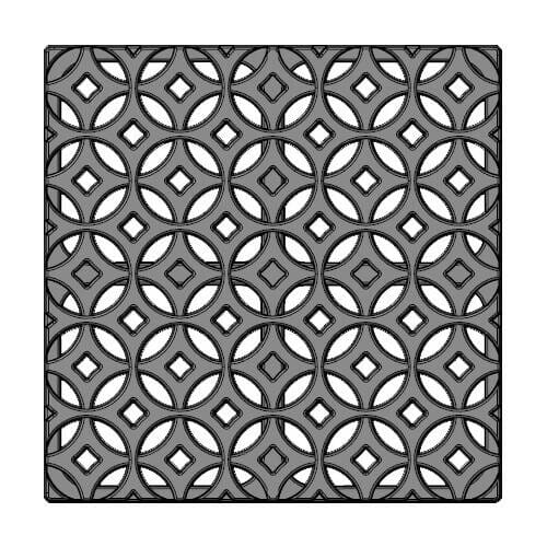 12" x 12" Interlaken Catch Basin Grate Iron Age Designs