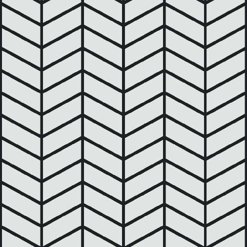 Cheveron Brick Pattern - Adhesive-Baked Stencil supplies FloorMaps Inc. Positive