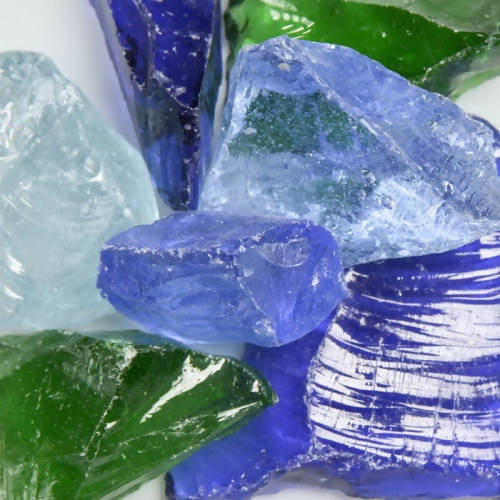 River Mix Landscape Glass American Specialty Glass 1 Pound Medium