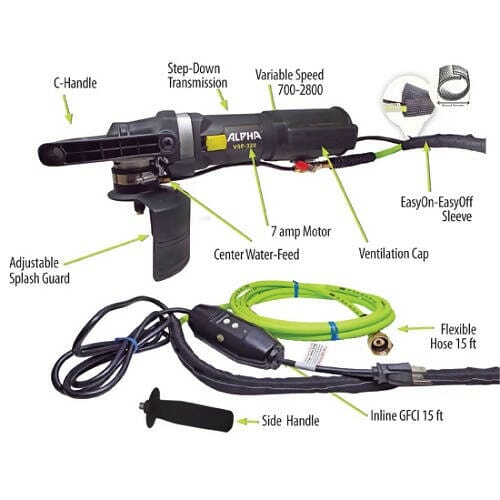 VSP-340 Variable Speed Polisher Alpha Professional Tools