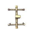 60K BTU 9" x 6.75" Crossfire Brass Burner for Firepits Warming Trends 