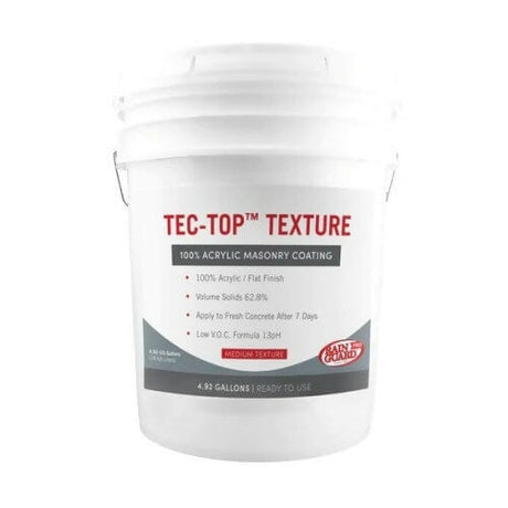 Tec-Top Texture - Water-based Textured Finish - 5 Gallon Rainguard Pro 