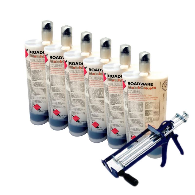 Roadware MatchCrete 600ml Cartridge Kit Roadware (6) 600ml Cartridges + Application Tool 